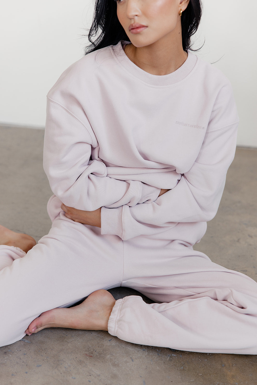 FLEECE FIT SWEATSHIRT - LIGHT PINK