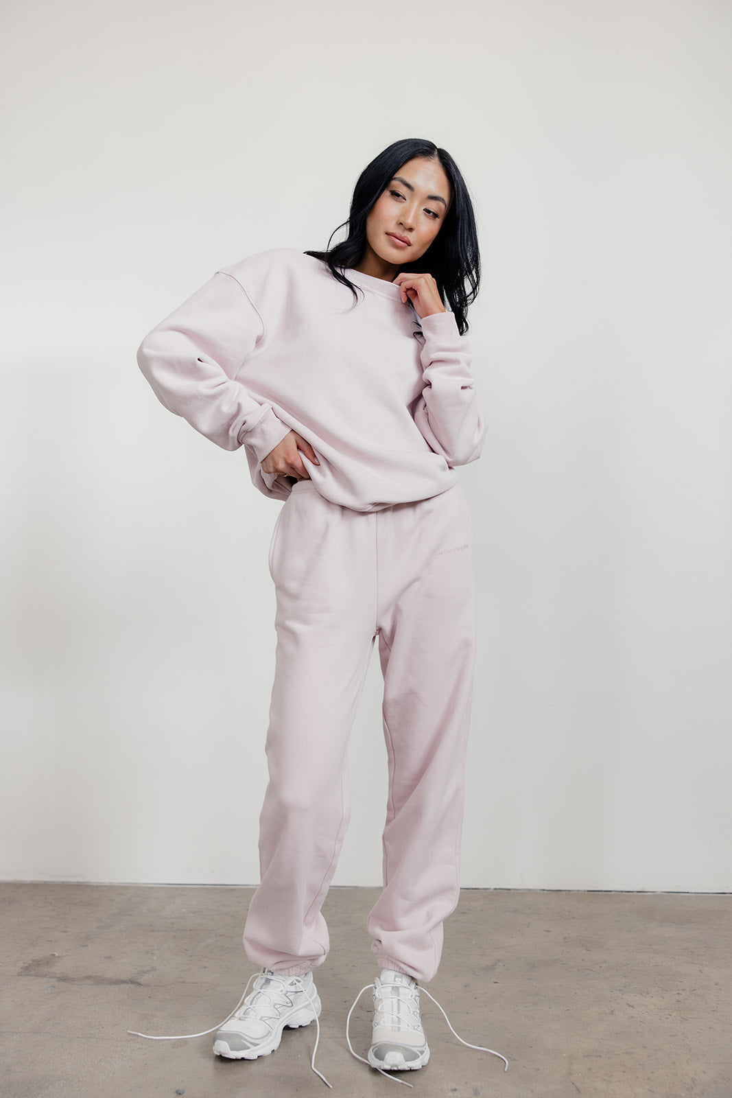 FLEECE FIT SWEATPANTS - LIGHT PINK