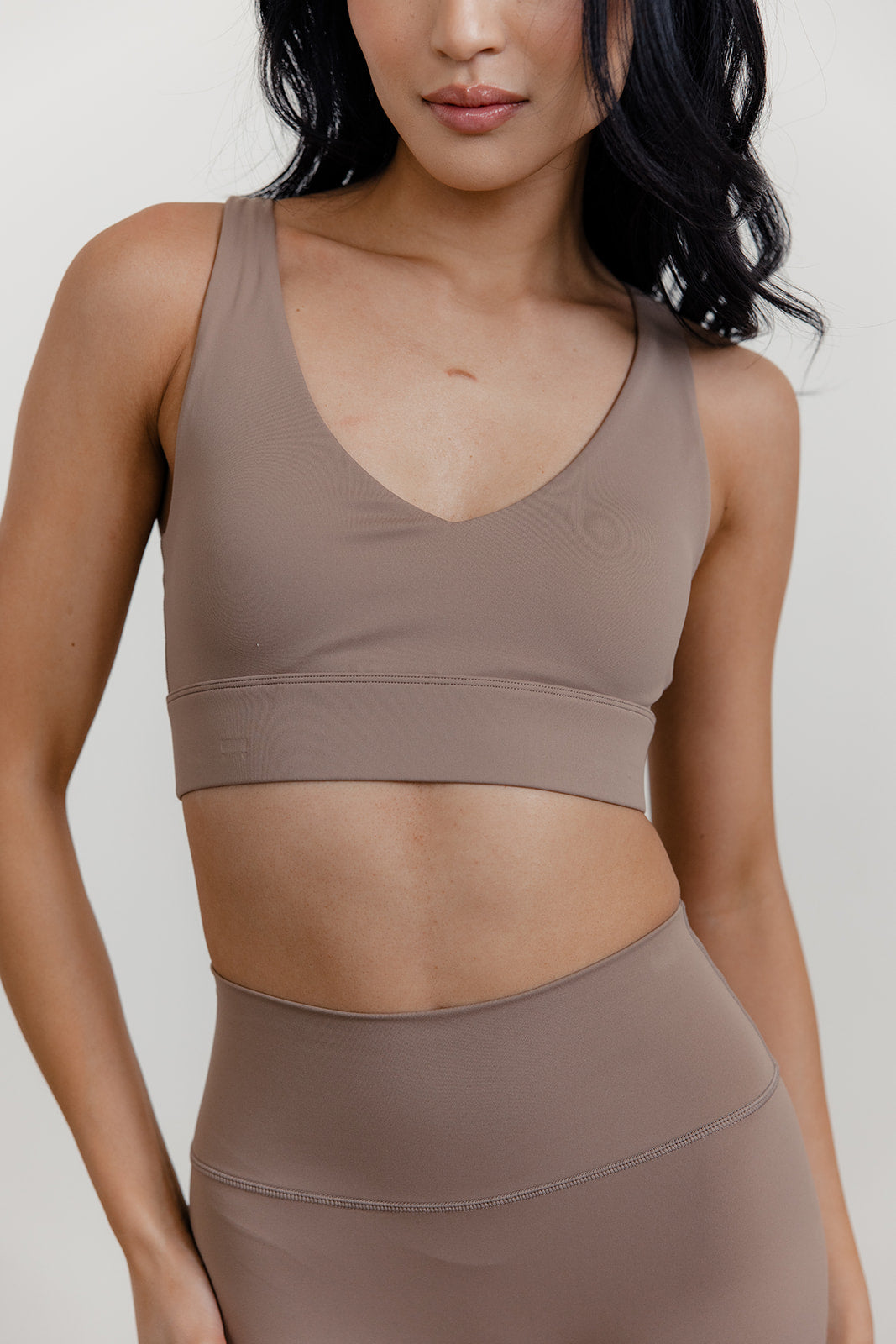 SECOND SKIN RACER BACK BRA - MOCHA
