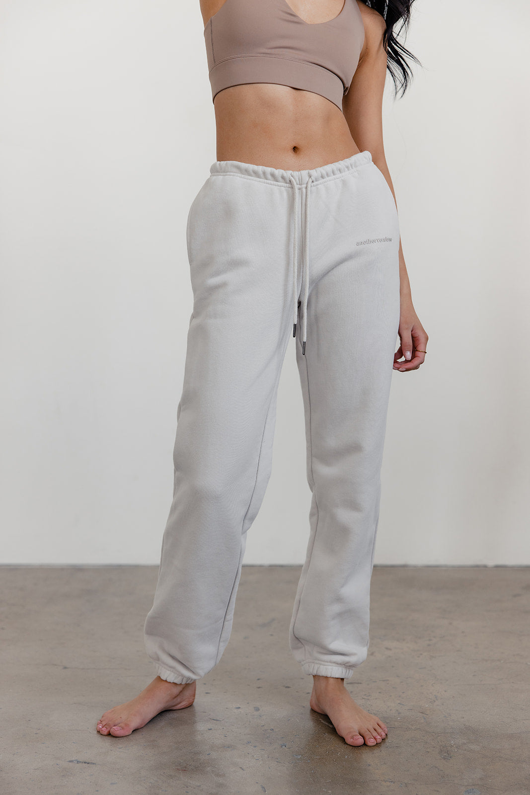 FLEECE FIT SWEATPANTS - ECRU