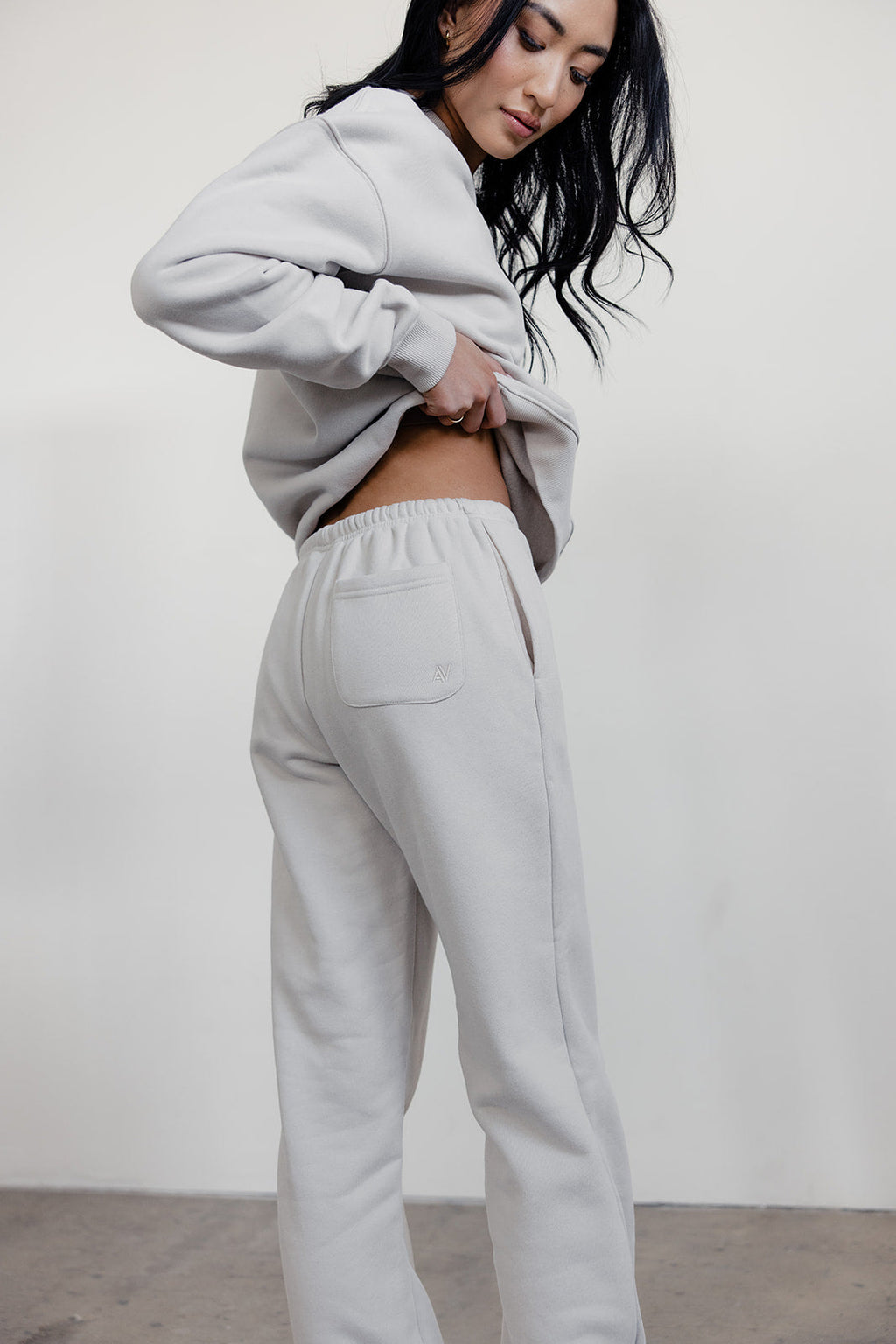 FLEECE FIT SWEATPANTS - ECRU