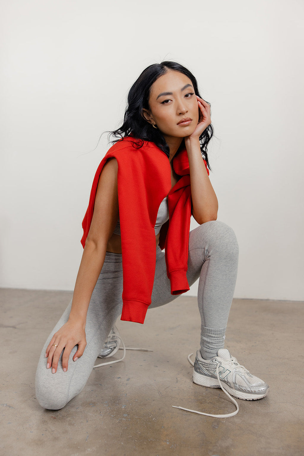 FLEECE FIT SWEATSHIRT - RED