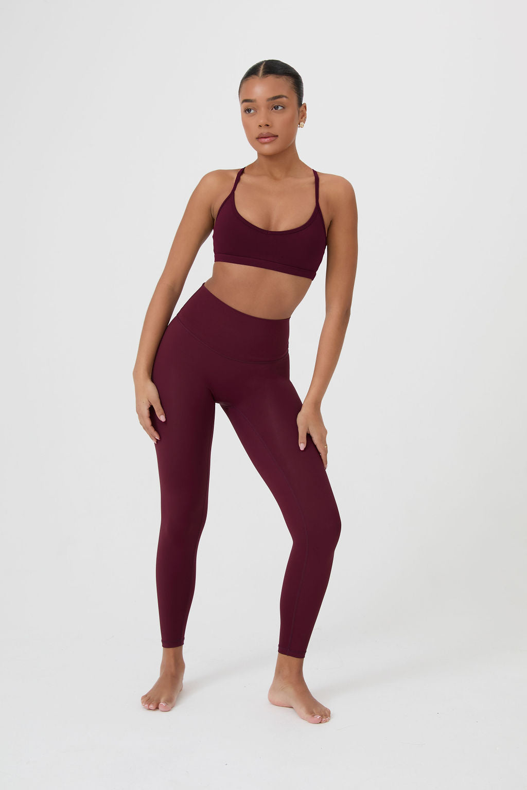 SECOND SKIN BASIC BRA - MERLOT