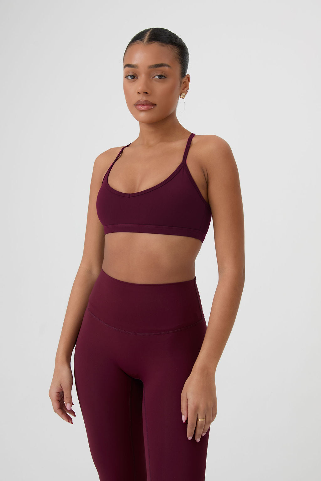 SECOND SKIN BASIC BRA - MERLOT