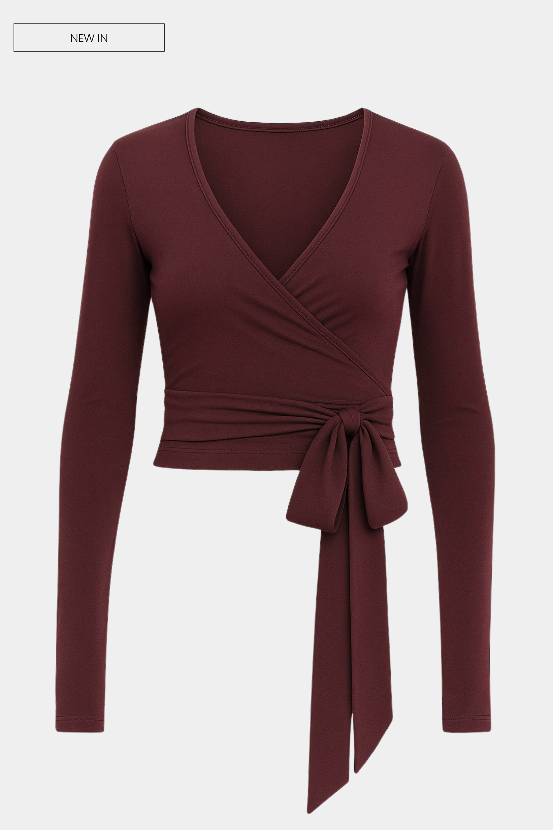 Soft Wrap Top - Merlot